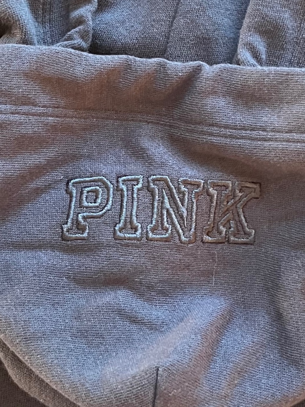 Pink by Victoria's Secret ZAGS Glitter Navy Hoodie Size M - Picture 4 of 7
